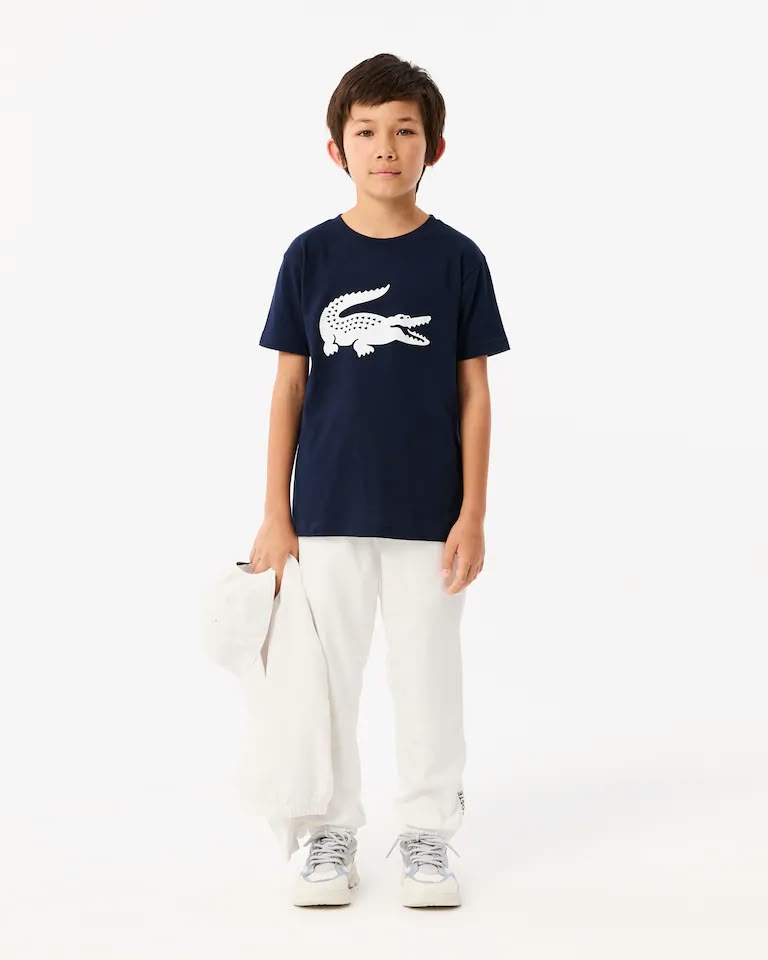 Camiseta de tenis infantil extragrande de algodón técnico – foto 1