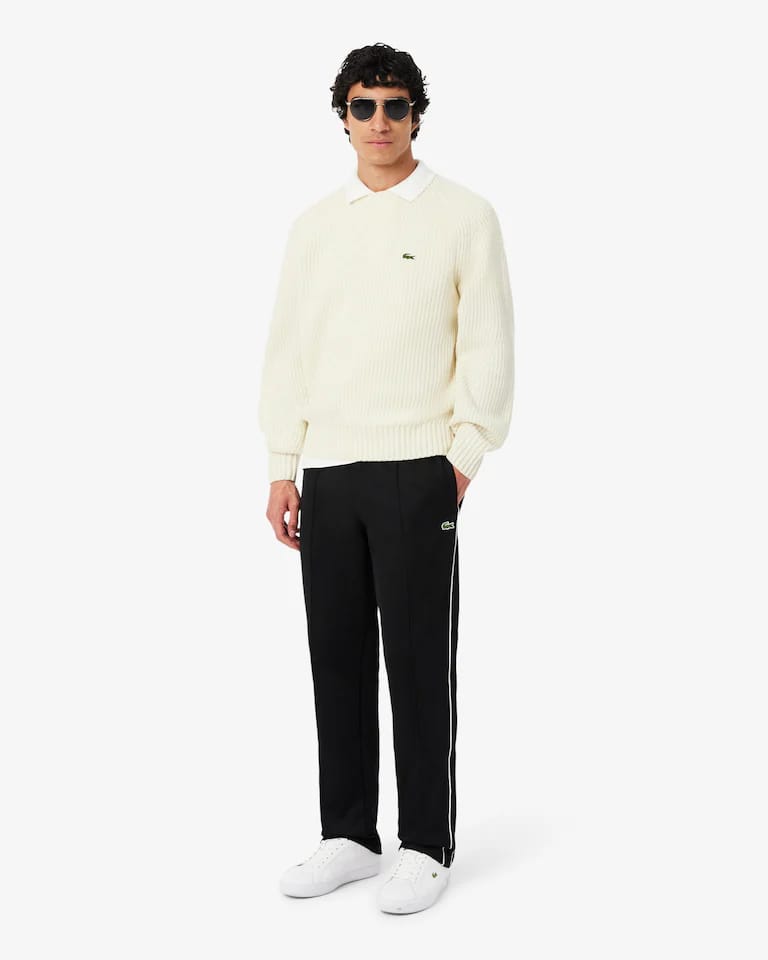 Pantalón de chándal de piqué con ribete en contraste – foto 1