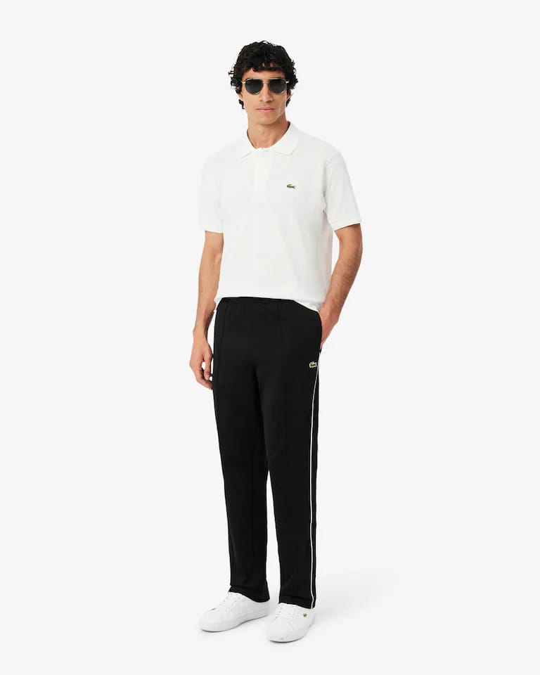 Pantalón de chándal de piqué con ribete en contraste – foto 4
