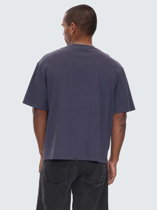 Camiseta Thrills Damage Control Box Oversize Crop Ebony – foto 2