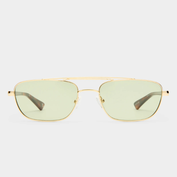 Lentes Le Specs Le Mimi Gold / Moss Mono