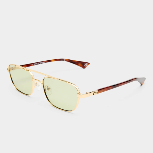 Lentes Le Specs Le Mimi Gold / Moss Mono