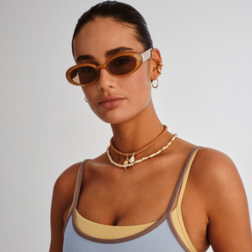 Lentes Le Specs Work It Gold Pearl – foto 4