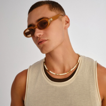 Lentes Le Specs Work It Gold Pearl – foto 6