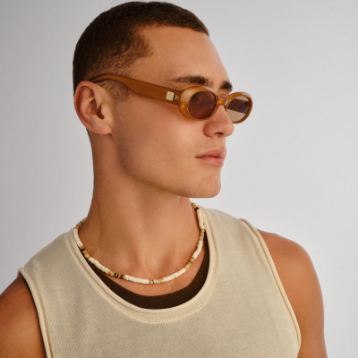 Lentes Le Specs Work It Gold Pearl – foto 7