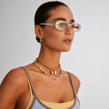 Lentes Le Specs Outta Love Silver Pearl – foto 5