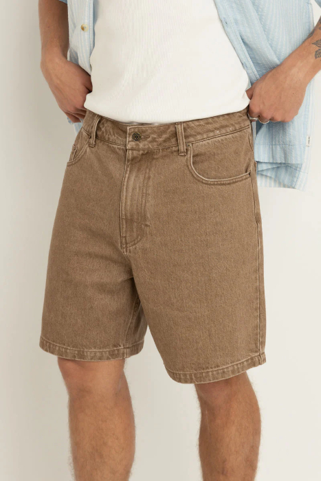 Short Rhythm Denim Subtle Chai