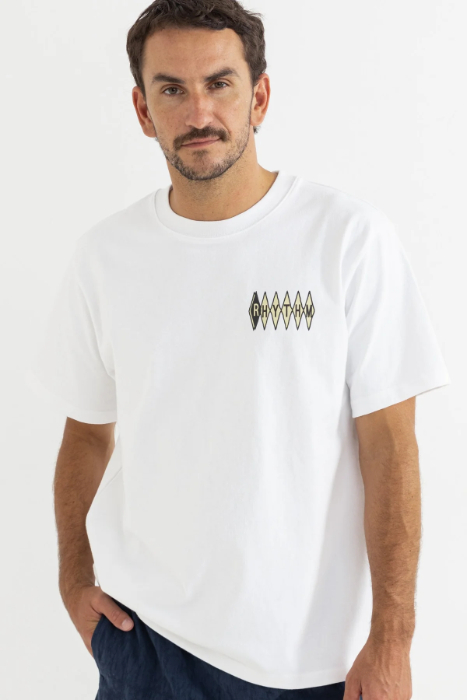 Camiseta Rhythm Poolroom Vintage White – foto 1