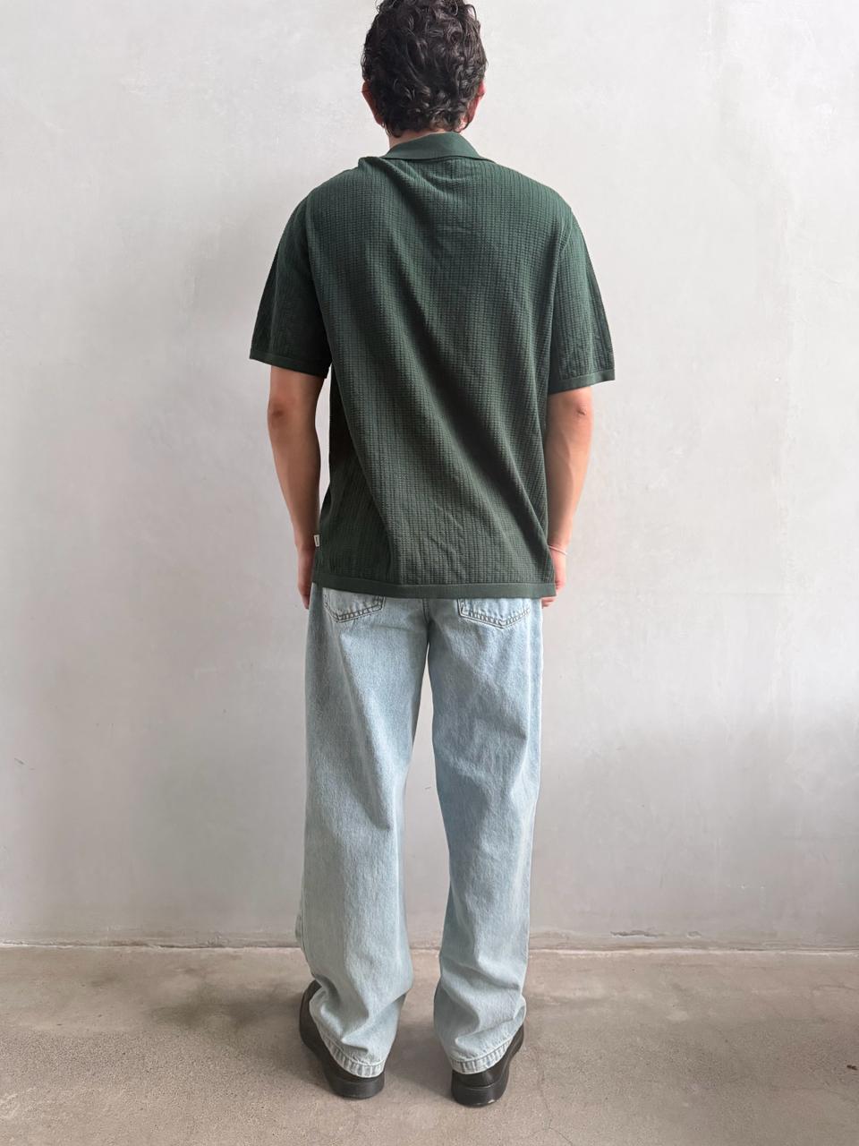 Camisa Rhythm Textured Knit Forest – foto 2