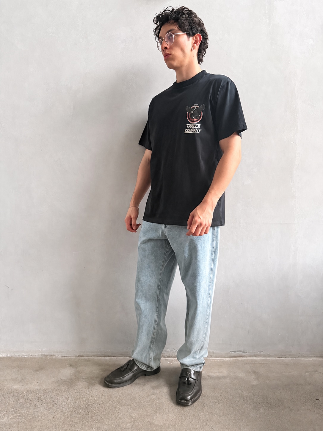 Camiseta Thrills Servicing South Paradise Washed Black – foto 3