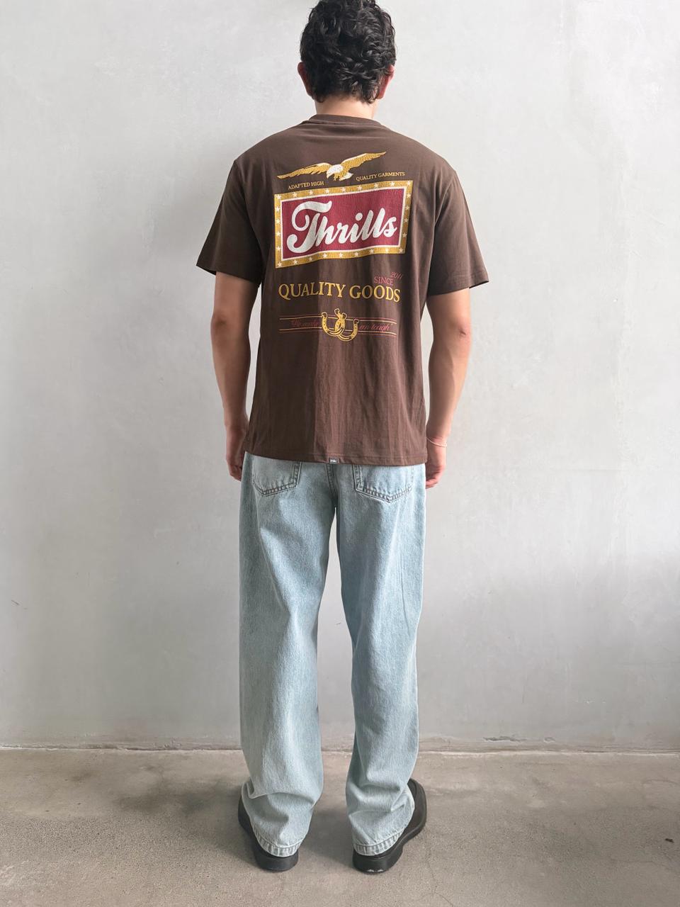 Camiseta Thrills Make Em Tough Postal Brown – foto 2