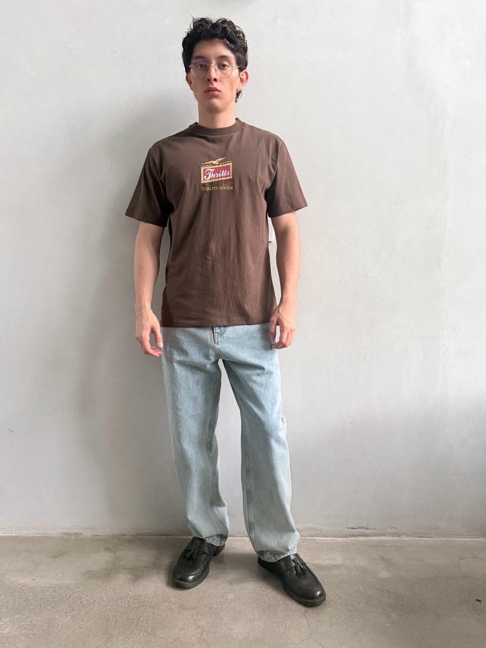 Camiseta Thrills Make Em Tough Postal Brown – foto 1