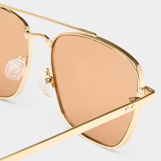 Lentes Le Specs Diametric II Bright gold Chocolate Mono – foto 3