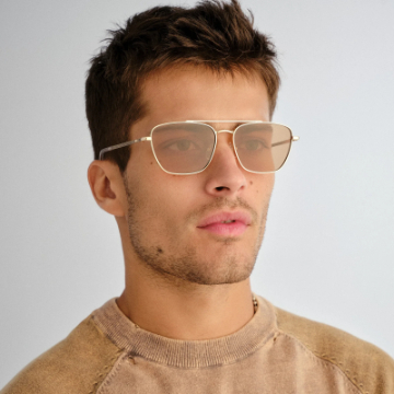 Lentes Le Specs Diametric II Bright gold Chocolate Mono – foto 6