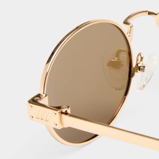 Lentes Le Specs Poseidon Deux Gold Brown Mono Polarized – foto 3
