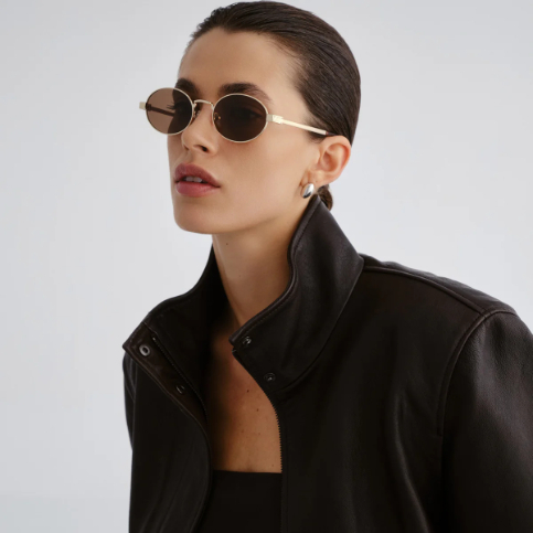 Lentes Le Specs Poseidon Deux Gold Brown Mono Polarized – foto 5