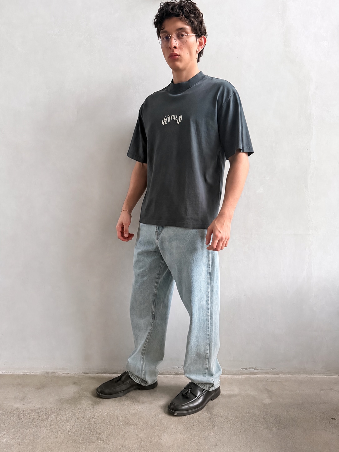 Camiseta Thrills Stagger Oversize Box Crop Petrol – foto 5
