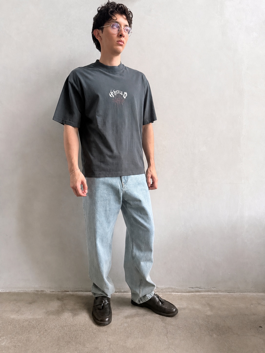 Camiseta Thrills Stagger Oversize Box Crop Petrol – foto 1