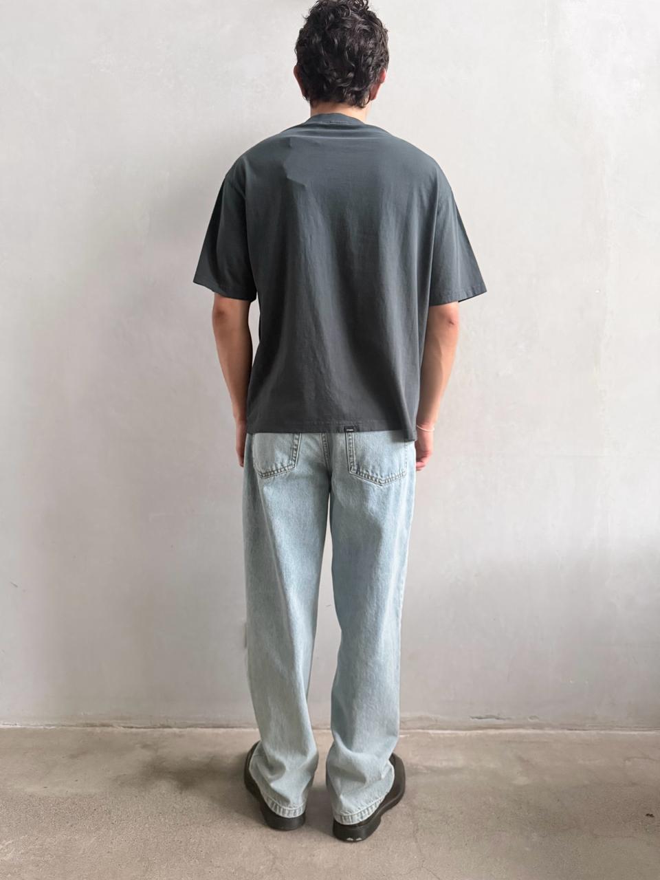 Camiseta Thrills Stagger Oversize Box Crop Petrol – foto 3