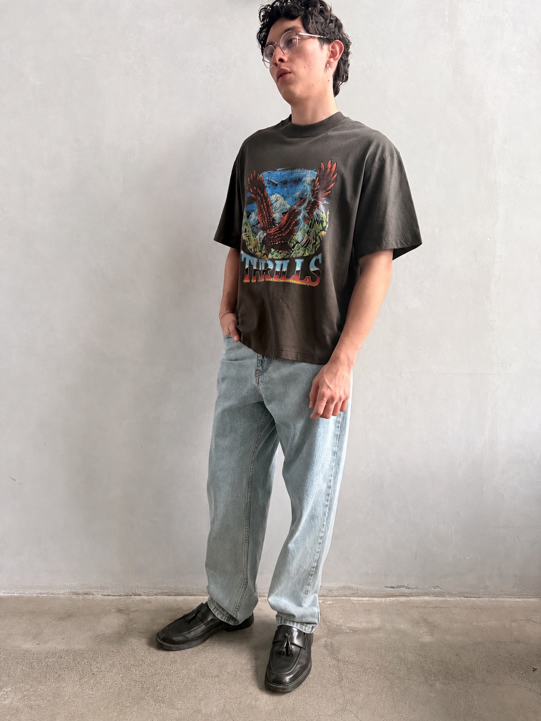 Camiseta Thrills Seen & Heard Oversize Box Crop Black – foto 3