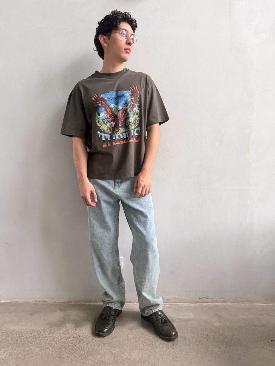 Camiseta Thrills Seen & Heard Oversize Box Crop Black – foto 4
