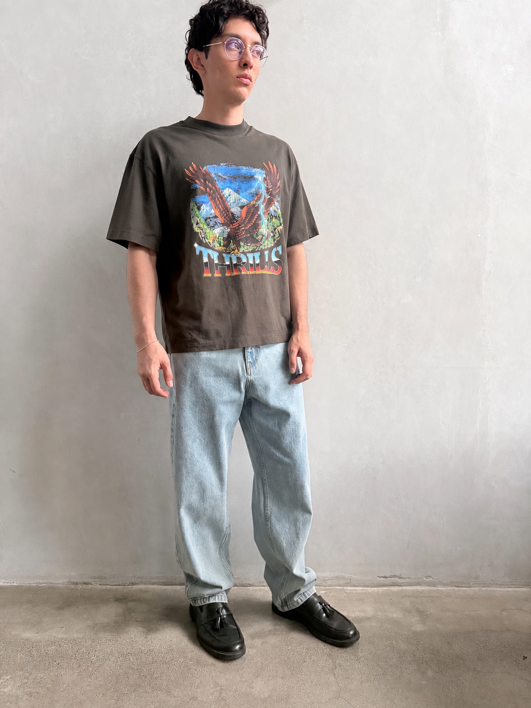 Camiseta Thrills Seen & Heard Oversize Box Crop Black