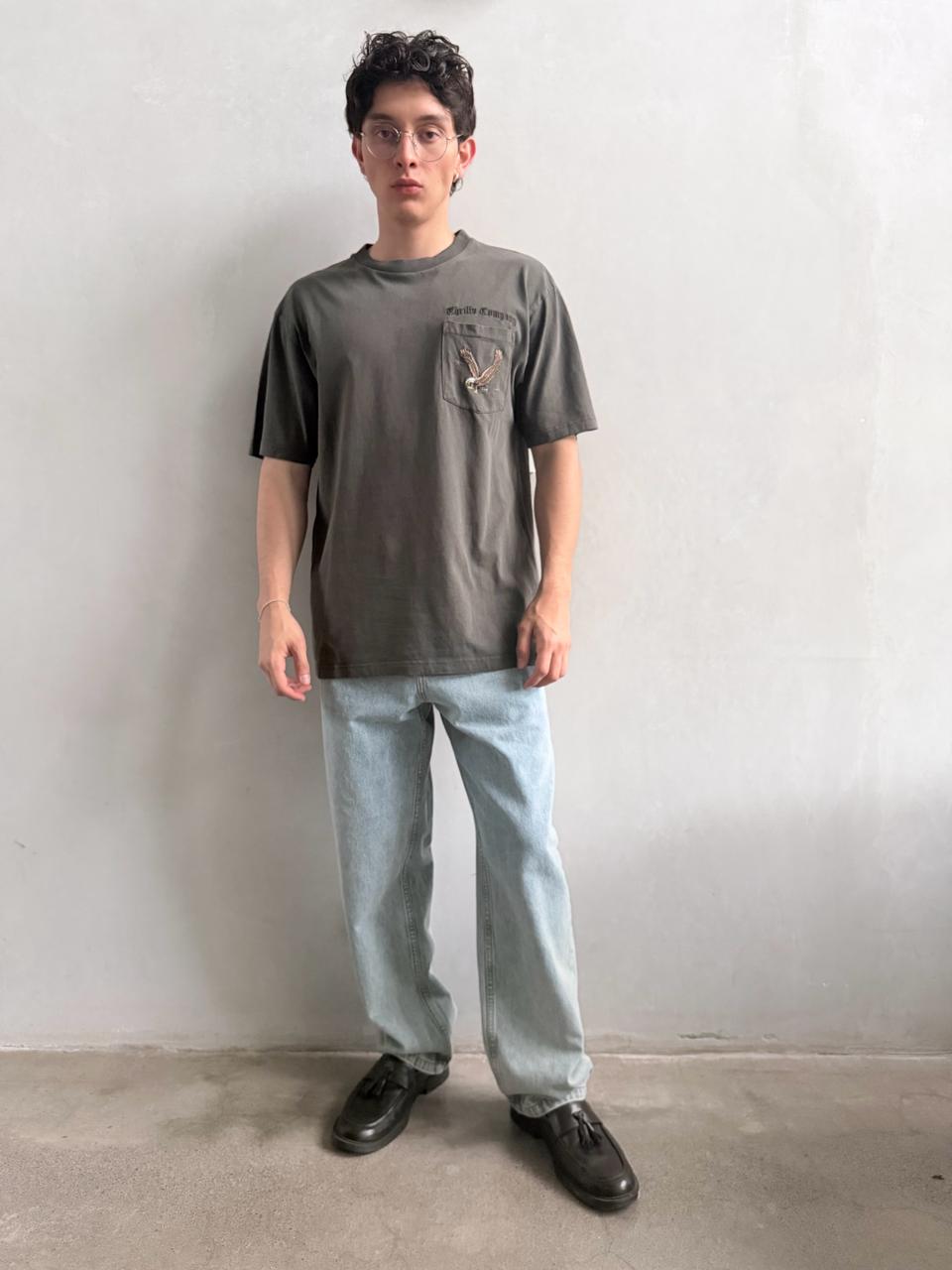 Camiseta Thrills Seen & Heard Oversize Pocket Black
