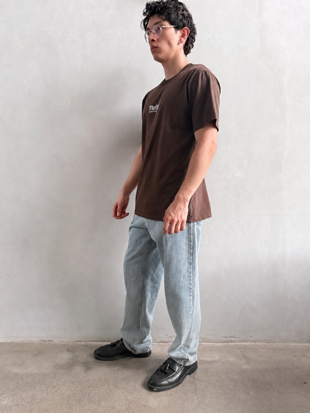 Camiseta Thrills Workwear Embro Postal Brown – foto 4