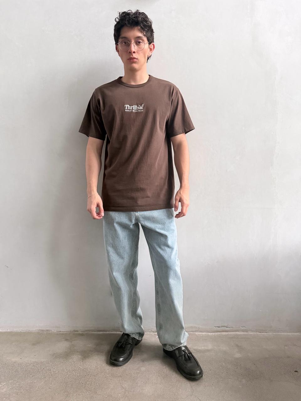 Camiseta Thrills Workwear Embro Postal Brown