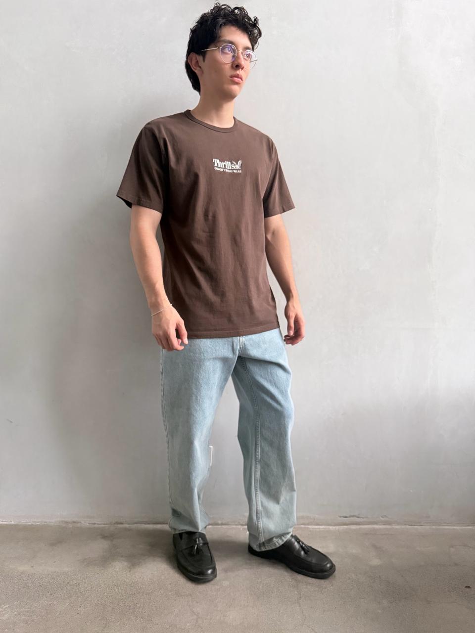 Camiseta Thrills Workwear Embro Postal Brown – foto 3