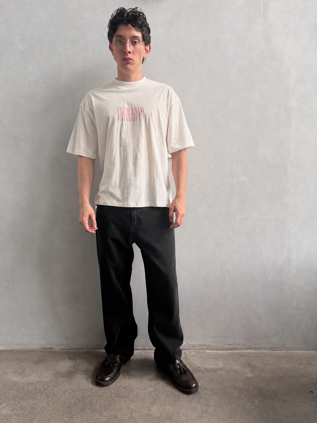 Camiseta Thrills Chaotic Inter Oversize Box Crop White