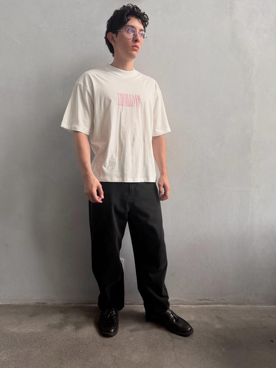 Camiseta Thrills Chaotic Inter Oversize Box Crop White – foto 3