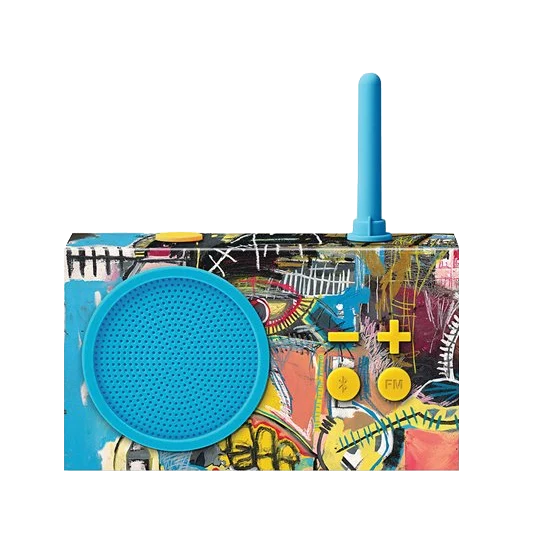 LEXON/PARLANTE - RADIO FM BLUETOOTH TYKHO 3 BASQUIAT BLUE EQUALS PI – foto 1