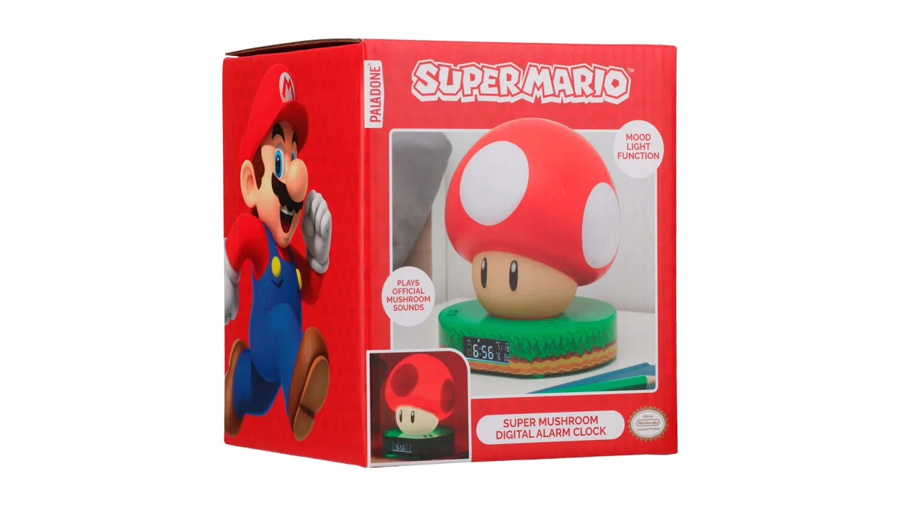 RELOJ SUPER MARIO MUSHROOM DIGITAL ALARM CLOCK PALADONE 2503 – foto 1
