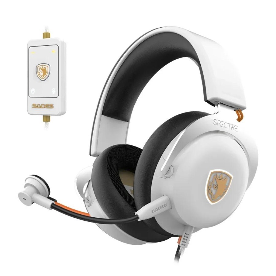 SADES/AUDIFONO DIADEMA SPECTRE 7.1 GAMING HEADSET WHITE SA-915 – foto 1