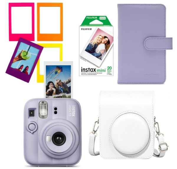 FUJIFILM/COMBO CAMARA INSTAX MINI 13 + FILM + FUNDA + ALBUM + MARCOS – foto 1