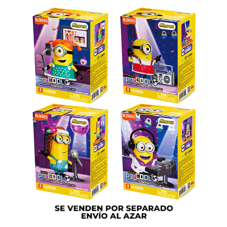 FIGURA BLOKEES MINIONS PRECOOL CELEBRITY PARTY SURTIDO BLK74855A/TOYS – foto 1