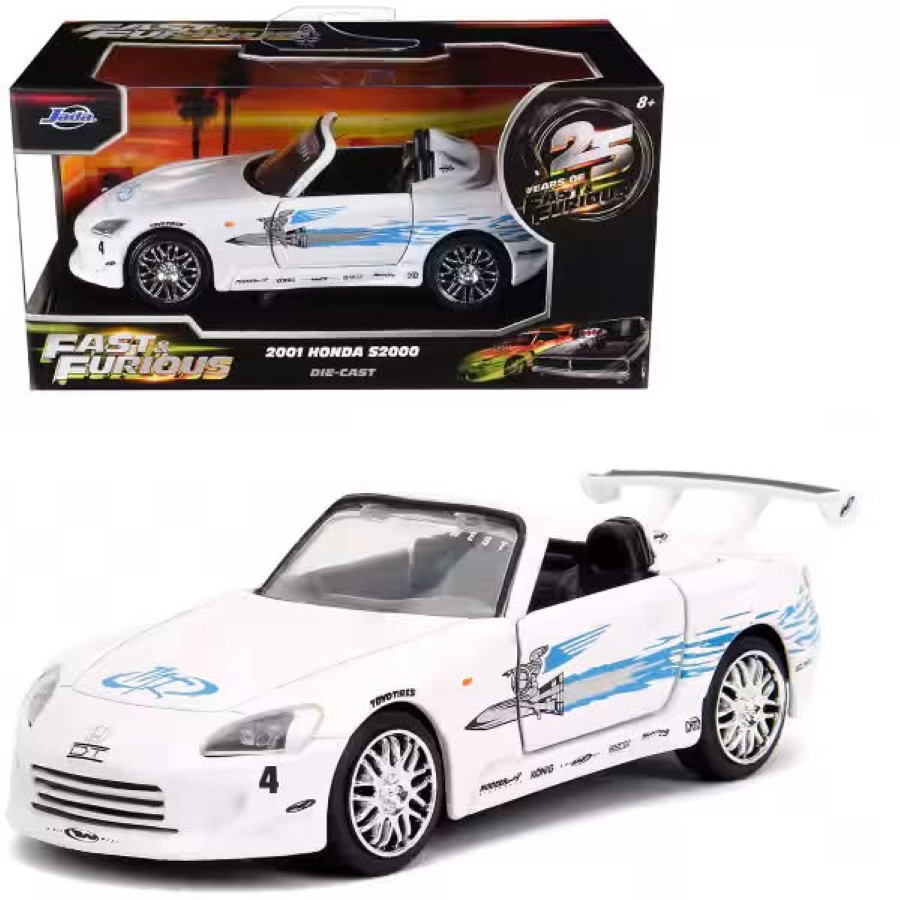 CARROS FAST AND THE FURIOUS 2001 HONDA S2000 WHITE 1:32 JD35629/TOYS