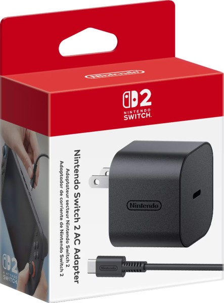 NINTENDO SWITCH 2 CHARGER AC POWER ADAPTER 65W USC-C 6.6 – foto 1